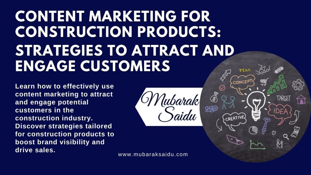 Content Marketing for Construction Products