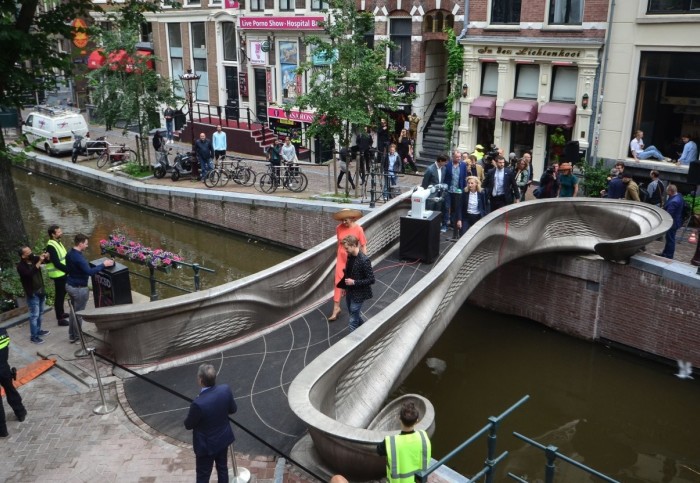 3D Printed Bridge In The Netherlands