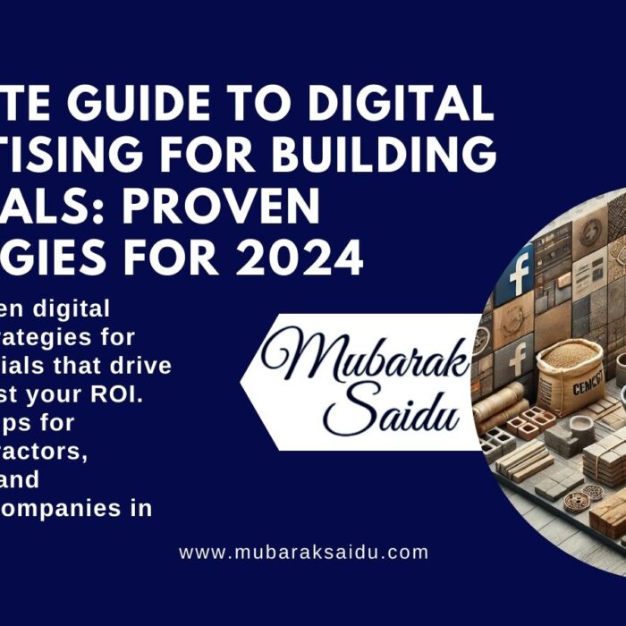 Digital Advertising For Building Materials